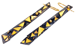 Confetti-Earrings-Black-Hinged