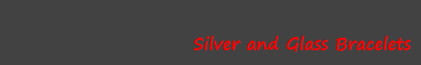 Silver and Glass Bracelets 